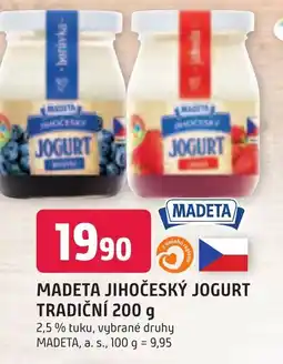 Trefa MADETA JIHOČESKÝ JOGURT TRADIČNÍ 200 g nabídka