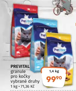 Trefa PREVITAL granule pro kočky nabídka
