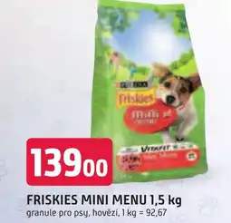 Trefa FRISKIES MINI MENU 1,5 kg nabídka