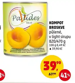 Penny Market KOMPOT BROSKVE nabídka