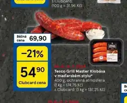 Tesco Klobása v maďarském stylu nabídka