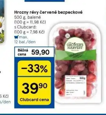 Tesco Hrozny révy červené bezpeckové nabídka