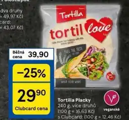 Tesco Tortilla placky nabídka