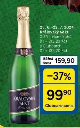 Tesco Královský sekt nabídka