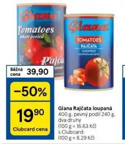 Tesco Giana rajčata nabídka