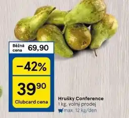 Tesco Hrušky nabídka