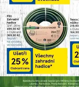 Tesco Zahradní hadice nabídka