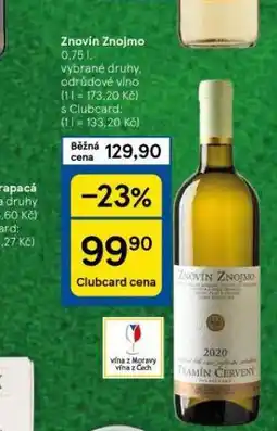 Tesco Znovín znojmo nabídka