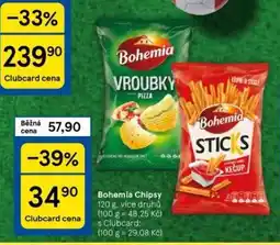 Tesco Bohemia chipsy nabídka