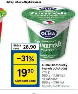 Tesco Olma olomoucký tvaroh nabídka