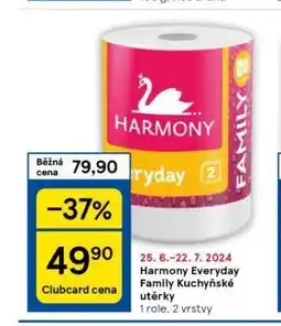 Tesco Harmony kuchyňské utěrky nabídka