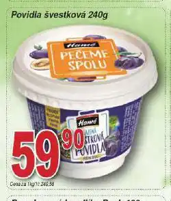 Hruška Povidla švestková nabídka