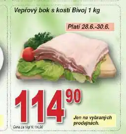 Hruška Vepřový bok s kostí nabídka