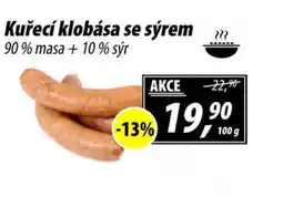 ZEMAN Kuřecí klobása se sýrem nabídka