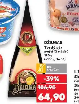 Kaufland Džiugas tvrdý sýr nabídka