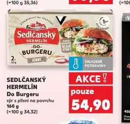Kaufland Sedlčanský hermelín do burgeru nabídka