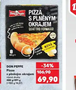 Kaufland Don peppe pizza s plněným okrajem nabídka