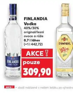 Kaufland Finlandia vodka nabídka