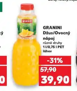 Kaufland Granini nabídka