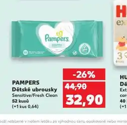 Kaufland Pampers dětské vlhčené ubrousky nabídka