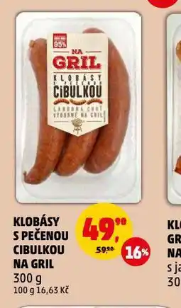 Penny Market Klobásy s pečenou cibulkou na gril nabídka