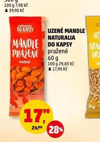Penny Market Uzené mandle naturalia do kapsy nabídka