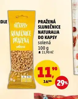 Pražená slunečnice naturalia do kapsy