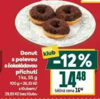 Billa Donut s polevou s čokoládovou příchutí nabídka
