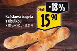 Albert Kvásková bageta s cibulkou nabídka
