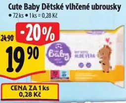 Albert Cute Baby Dětské vlhčené ubrousky nabídka