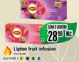 Tamda Foods Lipton fruit infusion nabídka