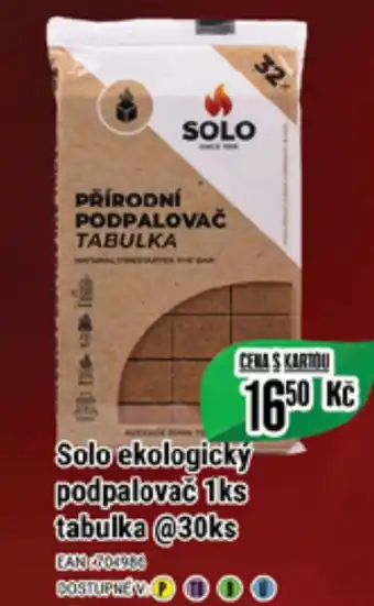 Tamda Foods Solo ekologický podpalovač 1ks tabulka @30ks nabídka