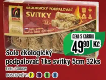 Tamda Foods Solo ekologický podpalovač 1ks svitky 5cm 32ks nabídka