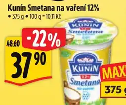 Albert Kunín Smetana na vaření 12% nabídka