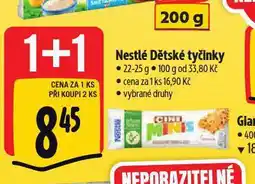 Albert Nestlé dětské tyčinky nabídka
