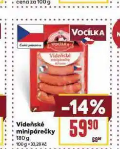Billa Vídeňské minipárečky nabídka
