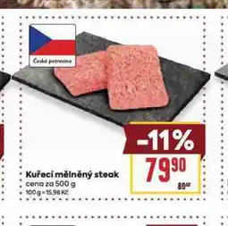 Billa Kuřecí mělněný steak nabídka