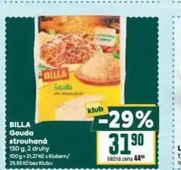 Billa Billa gouda strouhaná nabídka