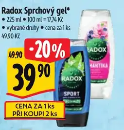 Albert Radox Sprchový gel nabídka