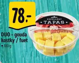 Albert DUO-gouda kostky/fuet 100 g nabídka