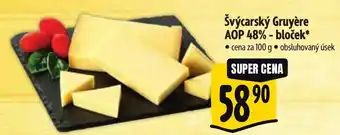 Albert Švýcarský Gruyère AOP 48% bloček nabídka