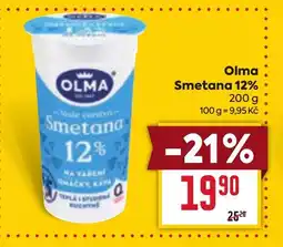 Billa Olma Smetana 12% 200 g nabídka