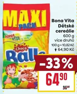 Billa Bona Vita Dětské cereálie nabídka