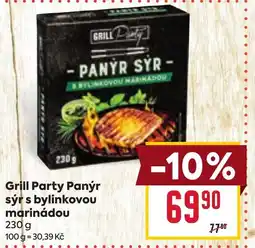 Billa Grill Party Panýr sýr s bylinkovou marinádou nabídka