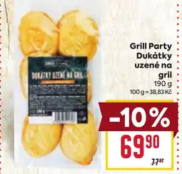 Billa Grill Party Dukátky uzené na gril nabídka