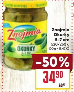 Billa Znojmia Okurky 5-7 cm nabídka