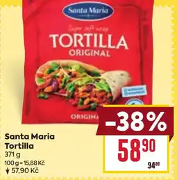 Billa Santa Maria Tortilla nabídka