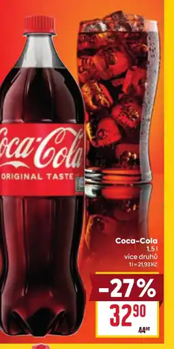 Billa Coca-Cola 1.5L nabídka