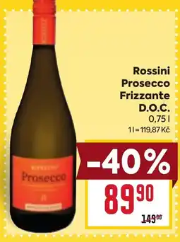 Billa Rossini Prosecco Frizzante D.O.C. 0.75L nabídka
