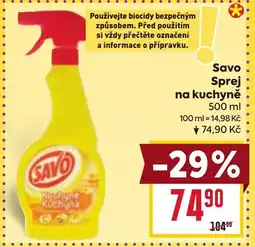 Billa Savo Sprej na kuchyně nabídka